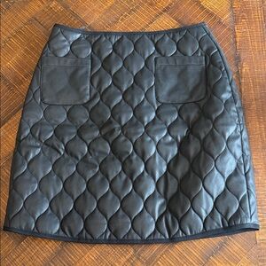 Alp N Rock Quilted puffer Black Mini Skirt